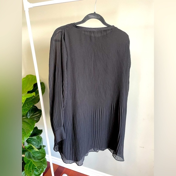 Black Zara Long Sleeve Dress Medium - Picture 3 of 4